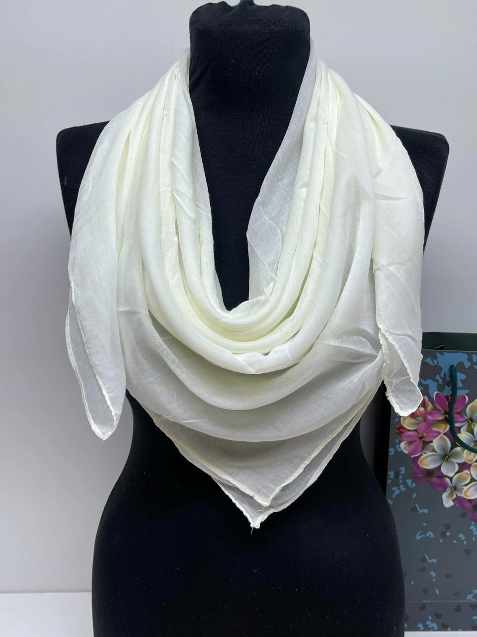 шарф платок женский,шарф белый,платки женские,шарф женские,хлопковые платки