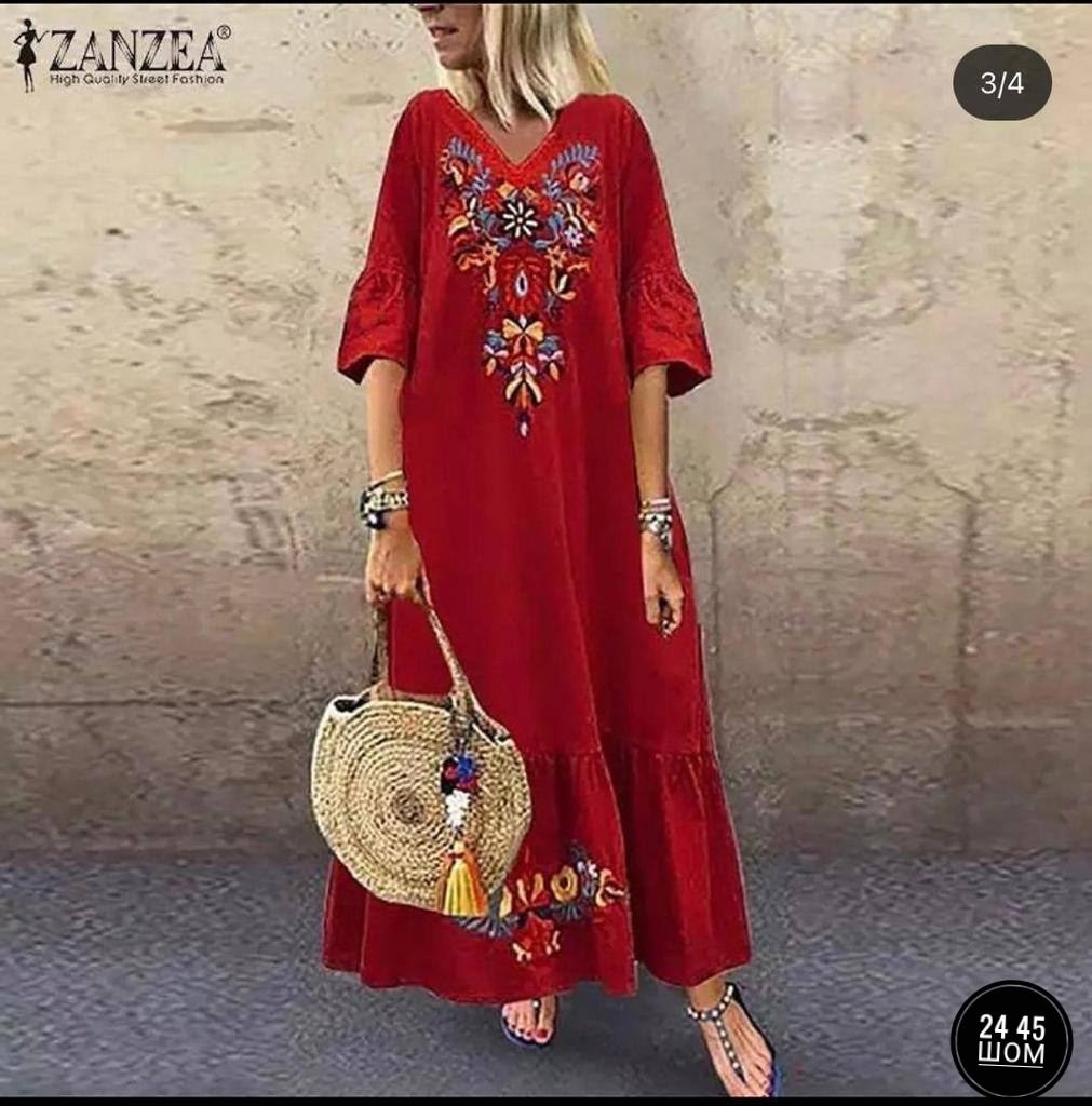 повседневное платье в стиле бохо,платье в стиле бохо,платье zanzea женское в богемном стиле,свободное платье в стиле бохо,платье женская
