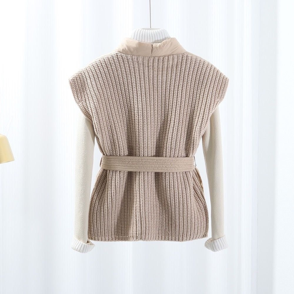 жилет женский,жилет с поясом,жилет,жилетка с поясом,теплый жилет