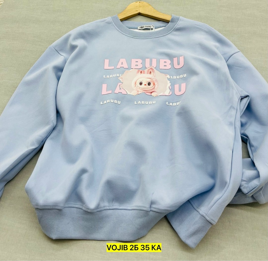 голубой свитшот,свитшот женская,повседневный свитшот,свитшот,синий свитшот