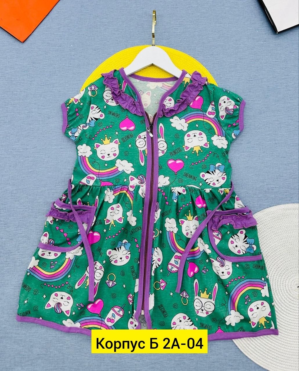 халат для девочек,детский халат для девочек,халат детский, детская одежда,детский халат для девочек хб