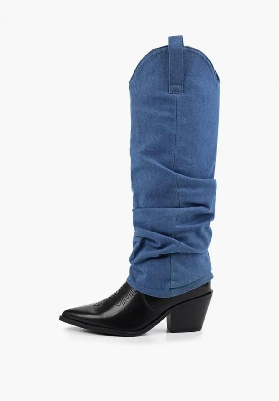 женские сапоги,высокие сапоги,сапоги джинсовые,сапоги до колен,женские сапоги до колена