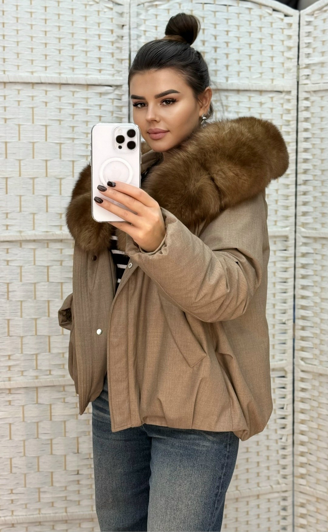 стильные пуховики,пуховики с натуральным мехом,пуховики с мехом,пуховик женский,куртка с мехом