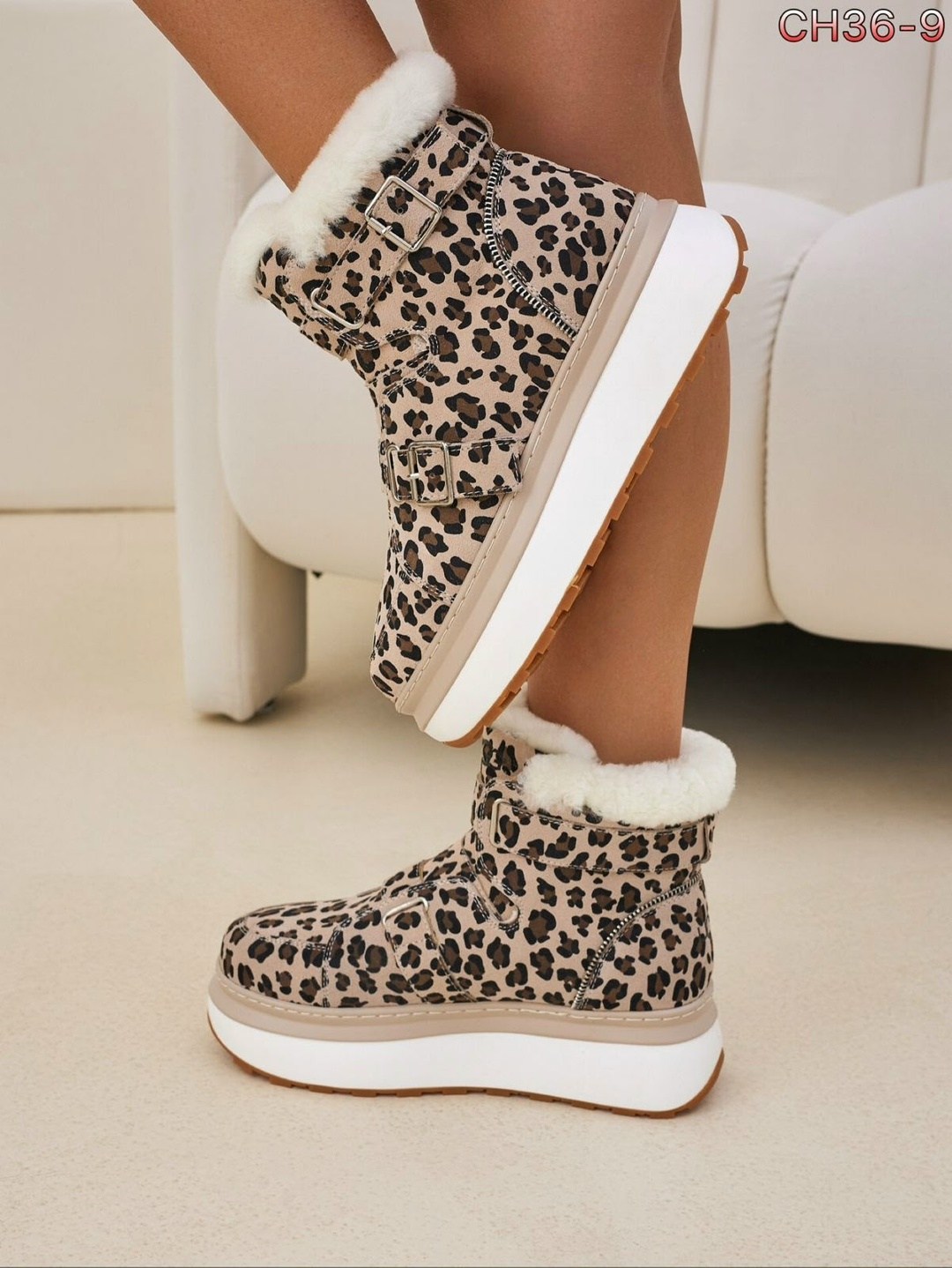 ,леопардовые ботинки,леопардовая ,женская  зимняя,угги женские