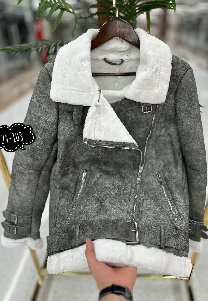 женская дубленка,серая дубленка,дублёнка авиатор,стильная дубленка,модные дубленки