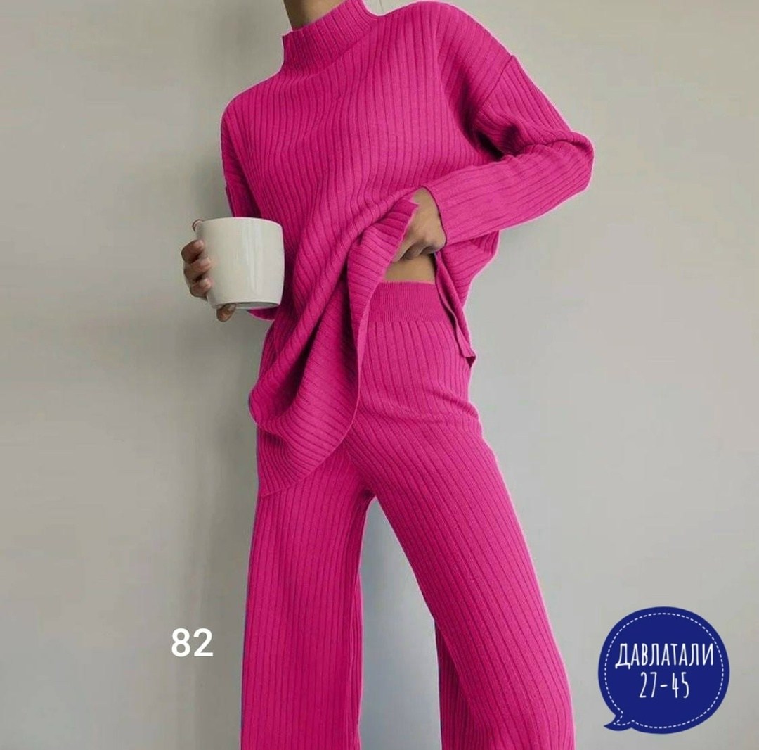 трикотажные костюмы,трикотажный костюм с брюкам,трикотажный женский костюм,костюм штаны и кофта,костюм с брюками