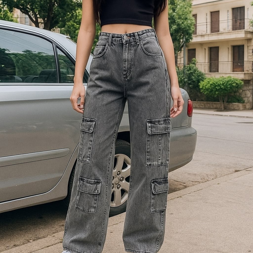 джинсы карго женские широкие,джинсы карго,джинсы карго женские,широкие джинсы карго,джинсовые брюки карго