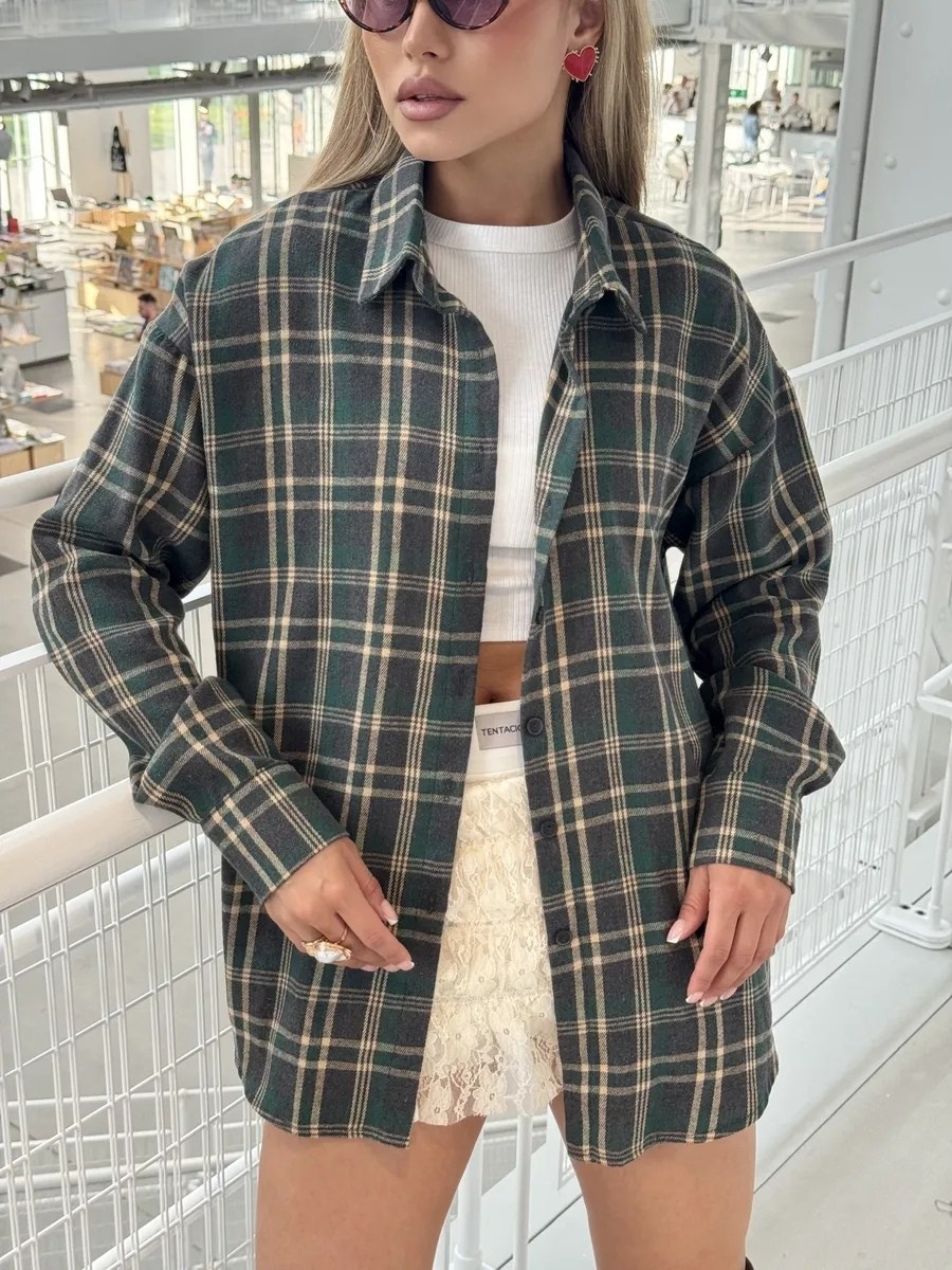 женская рубашка в клетку,женская рубашка в клетку оверсайз,рубашка клетчатая,оверсайз рубашка в клетку,клетчатая рубашка женская