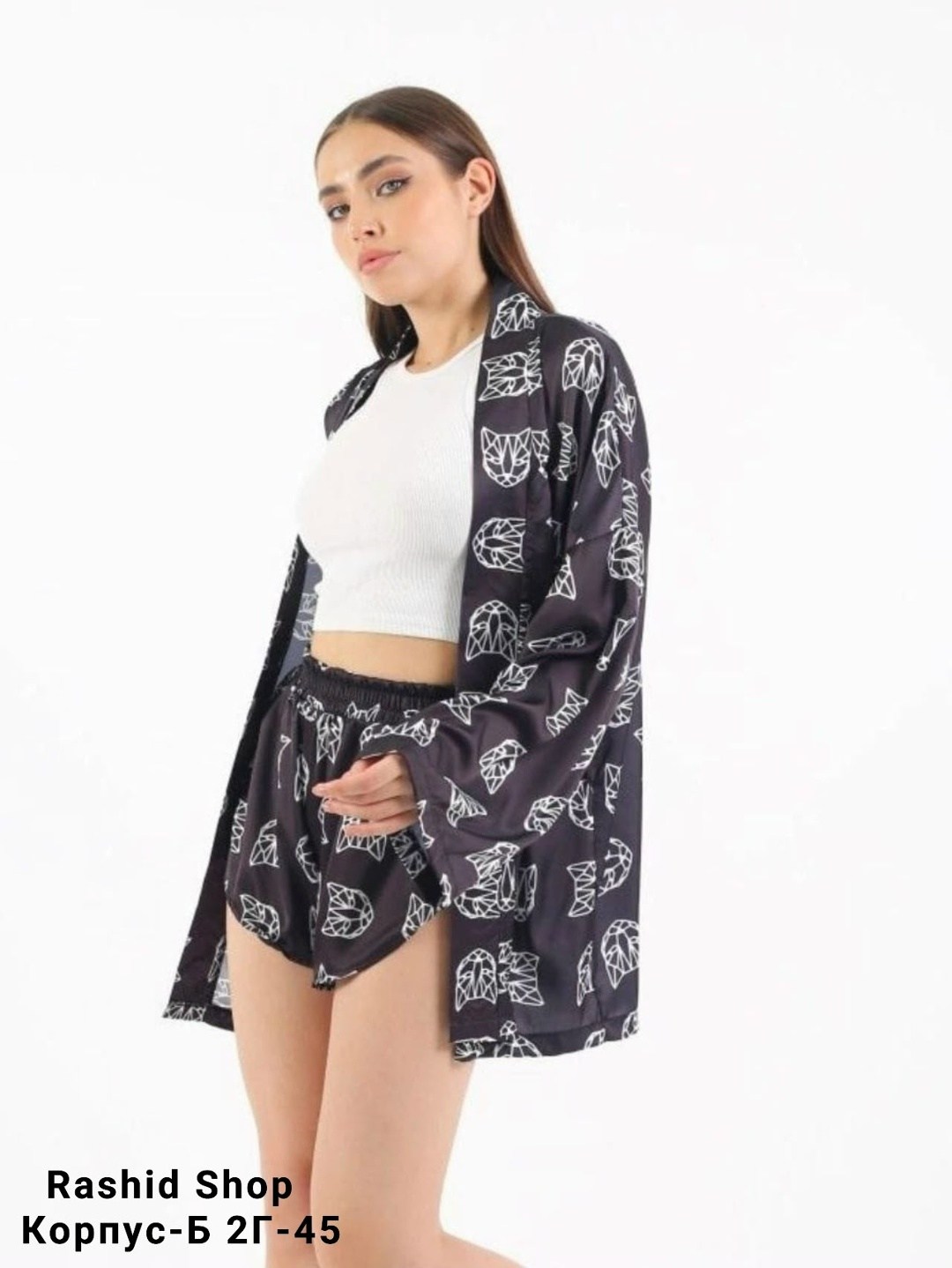 пижама с принтом,пижама кимоно,пижама стильная,женские костюмы,пижамы женски