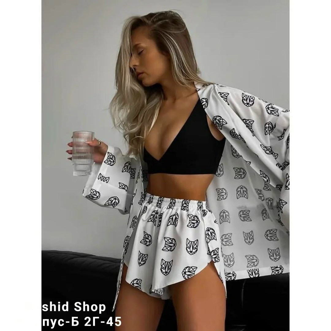 пижама с принтом,пижама кимоно,пижама стильная,женские костюмы,пижамы женски