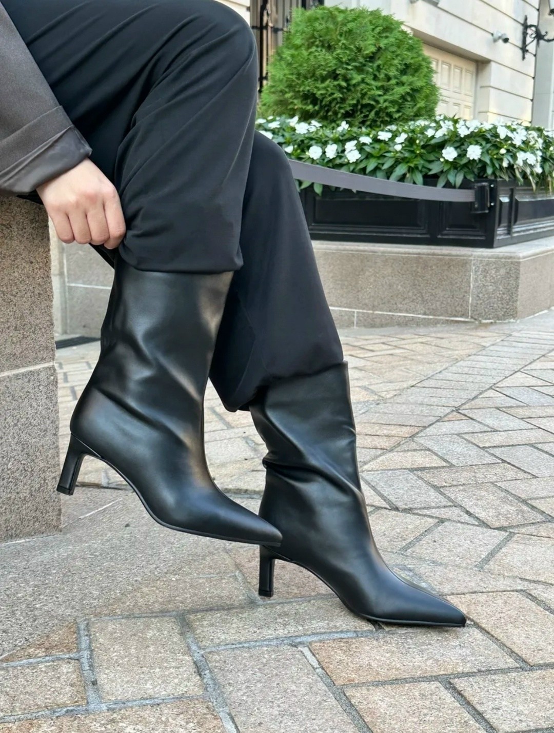 ,женские ботильоны,замшевые ботильоны,черные ботильоны,ботильоны на каблуке