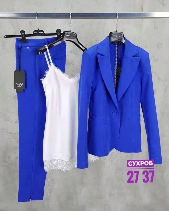 женские костюмы,костюм женский тройка,брючный костюм синий,костюмы двойки,синий брючный костюм женский