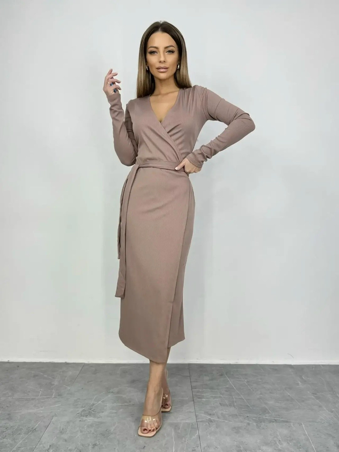 трикотажное платье,элегантные платья,платье,трикотажное платье с запахом,платья стильные