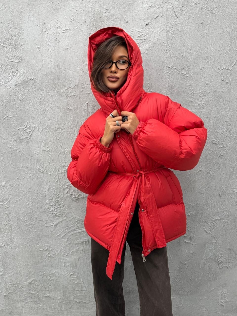 стильные пуховики,модные пуховики,объемный пуховик,куртка модная,красный пуховик
