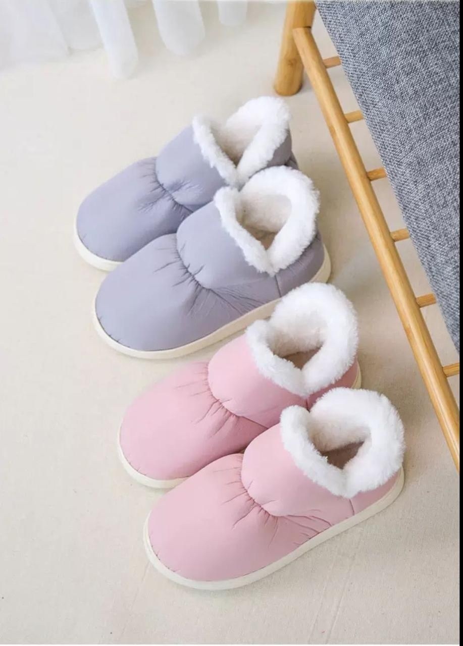 тапочки зимние,тапки дутики,тапочки теплые,домашние тапочки,дутики женские короткие