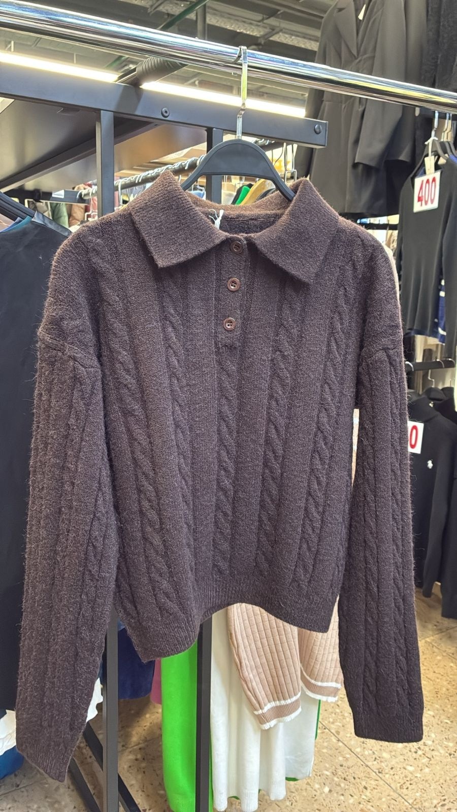 свитер с воротником поло,свитер с воротником,трикотажный свитер,свитера женские,свитер поло