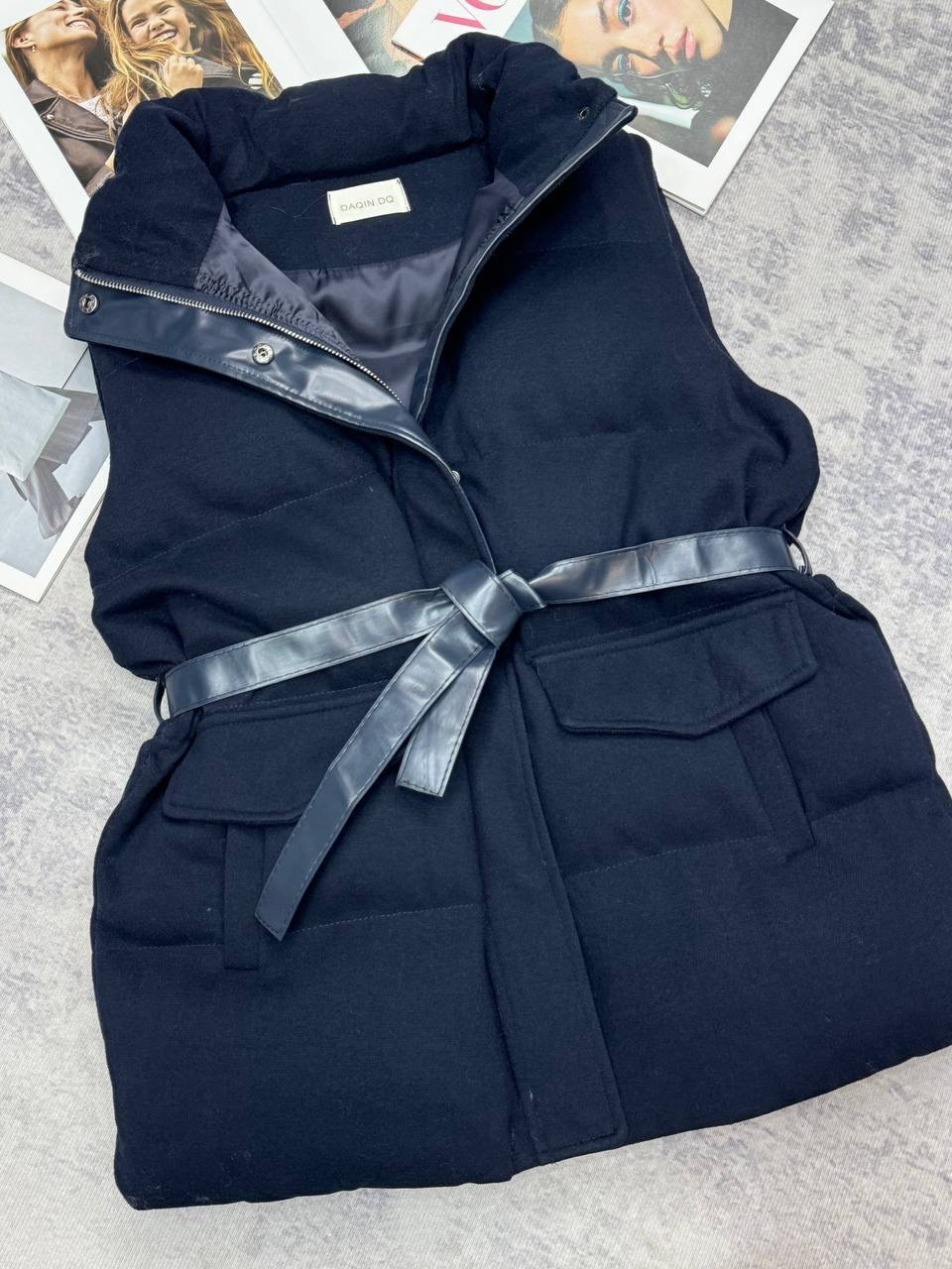 жилет женский,жилетка женская,жилет двусторонний,жилет с поясом,жилет короткий