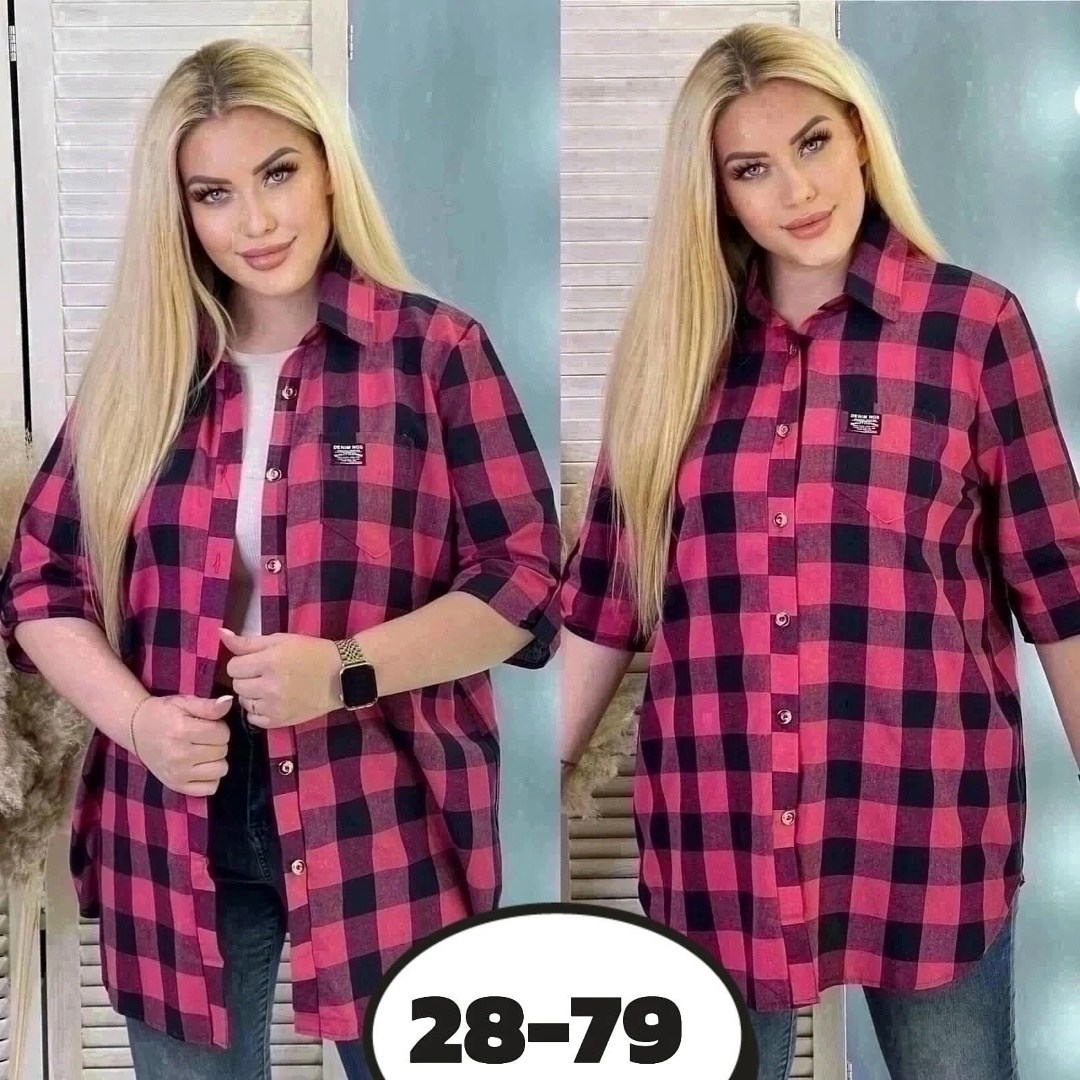 рубашка женская,одежда больших размеров,рубашка,рубашка в клетку женская,рубашка в клетку повседневная