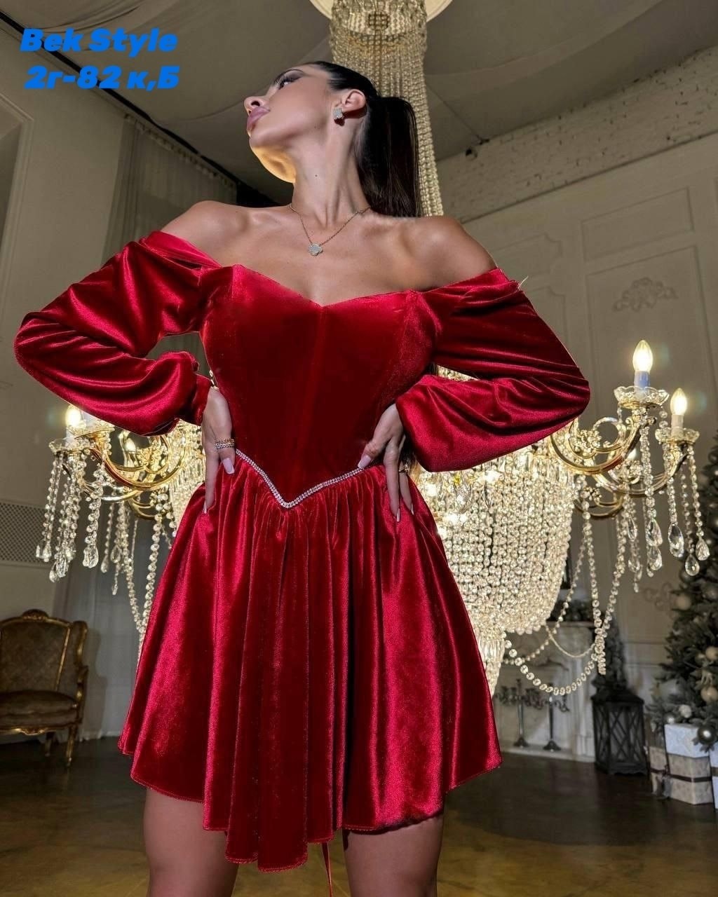 шикарное вечернее платье,платье с объемными рукавами,красное бархатное платье,платье велюр,бархатное платье