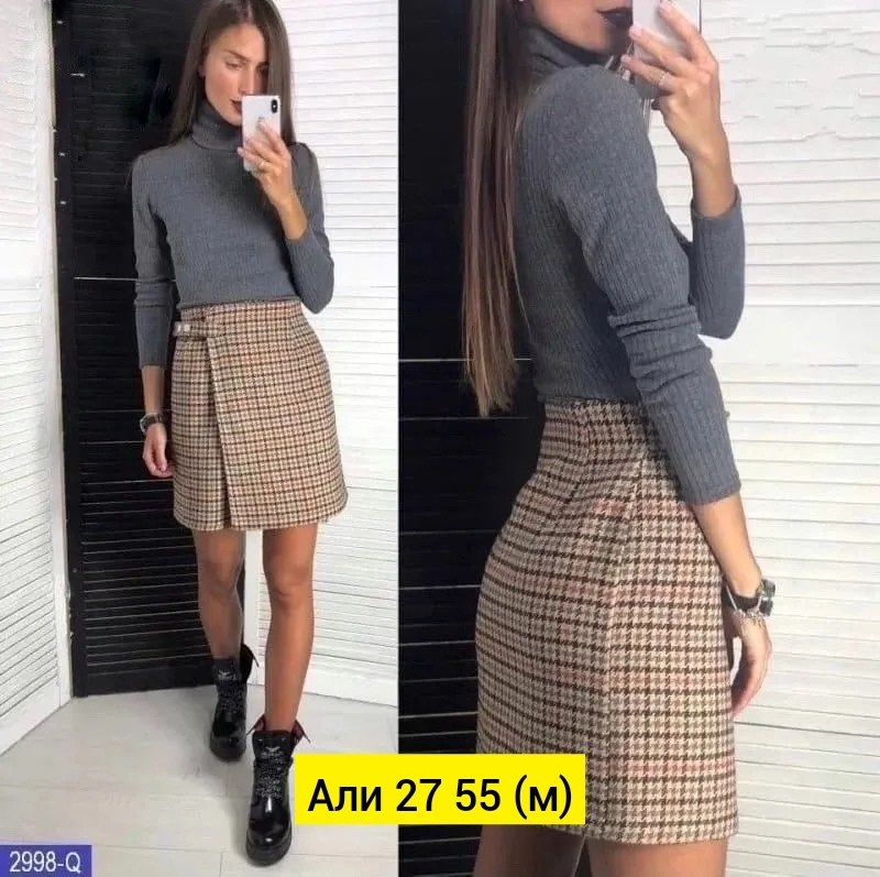 серая юбка,юбка,юбка короткая,женский юбки,юбка с запахом