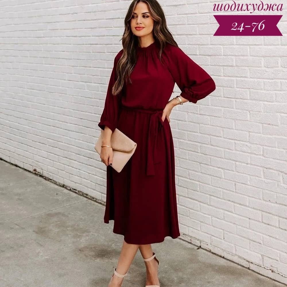 платье с длинными рукавами,женское платье с длинными рукавами,платье средней длины,женское платье с рукавами,модное платье