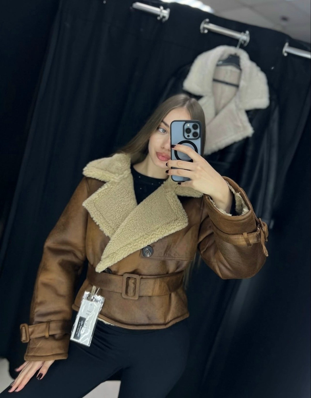 дубленка авиатор,дубленка женская,дубленка укороченная,зимняя дубленка,стильная дубленка