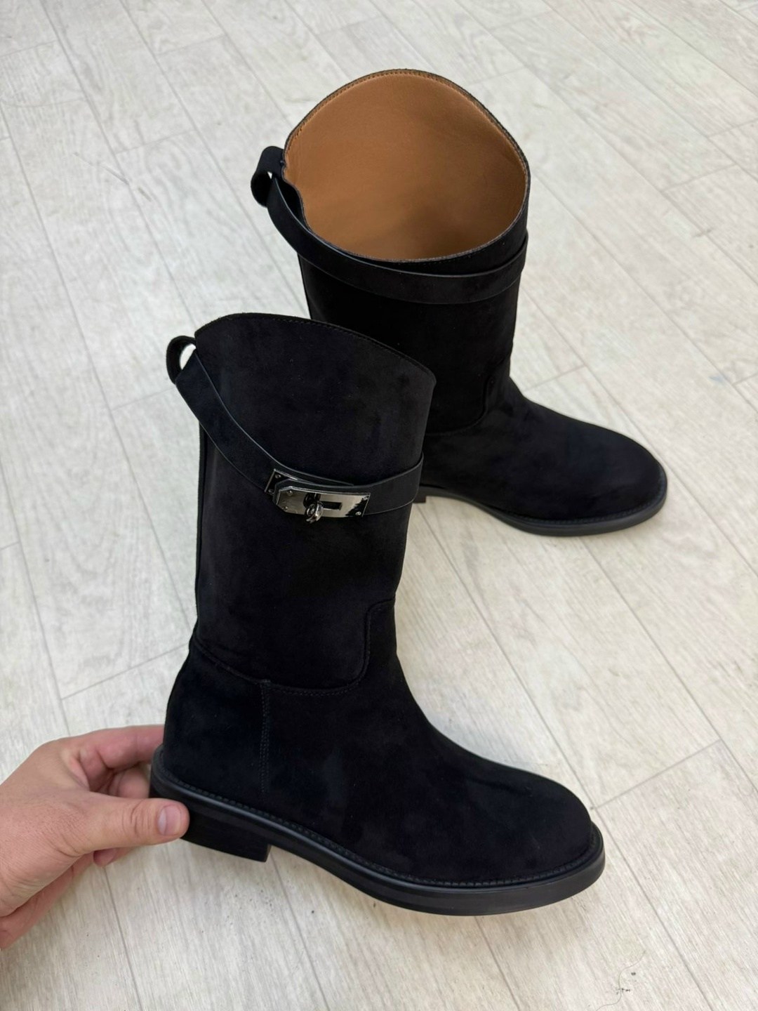 женские сапоги,сапоги гермес коричневые,,сапоги демисезонные женские,сапоги демисезонные