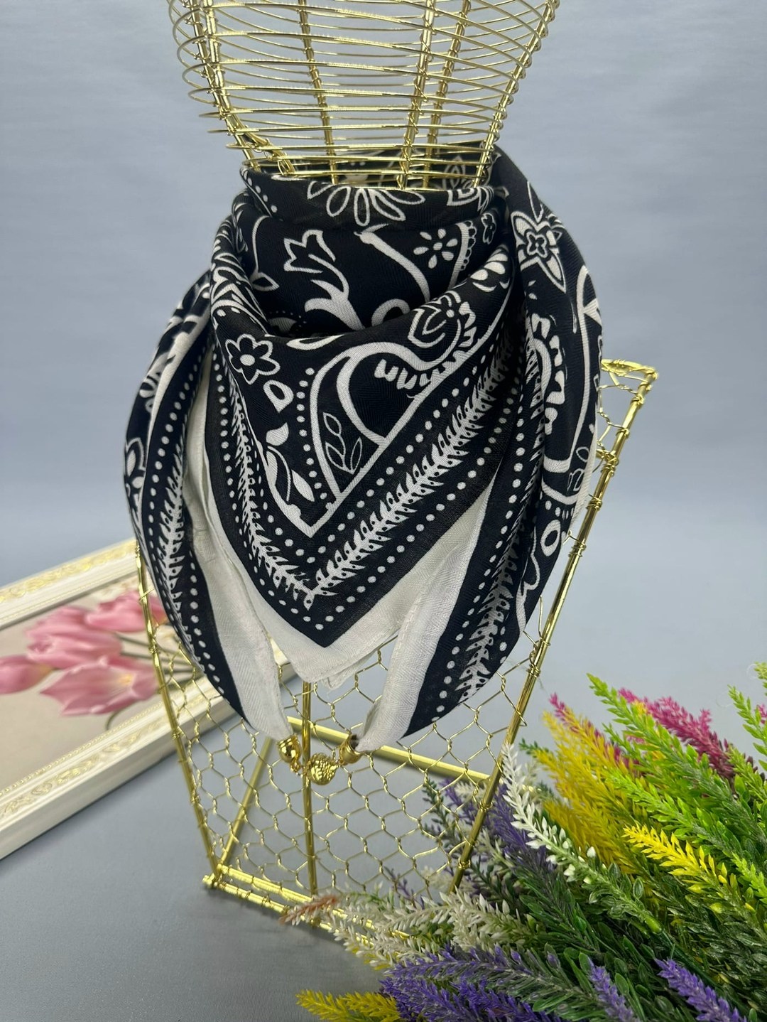 чёрный платок,платки женские,платки стильные,платки и шарфы,платки косынка