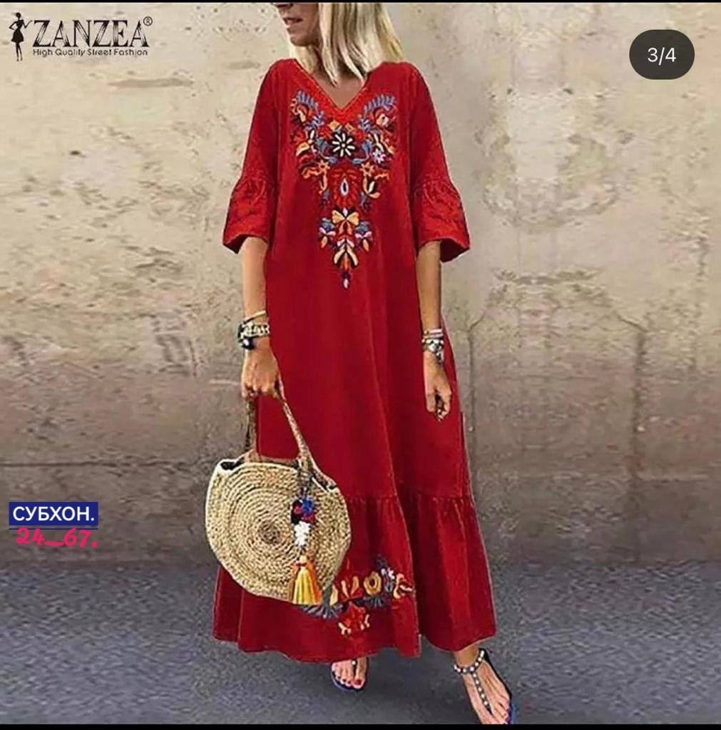 повседневное платье в стиле бохо,платье в стиле бохо,платье zanzea женское в богемном стиле,свободное платье в стиле бохо,платье в стиле бохо летнее
