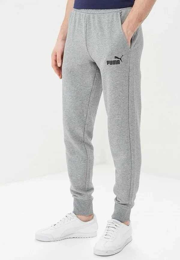 мужские спортивные брюки puma,мужские брюки puma,брюки puma ess logo pants tr cl,брюки мужские puma ess,серые штаны пума мужские