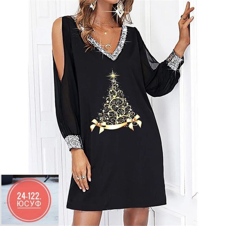 платье женская,черное платье с длинными рукавами,платье модное,платье с открытыми плечам,элегантное платье