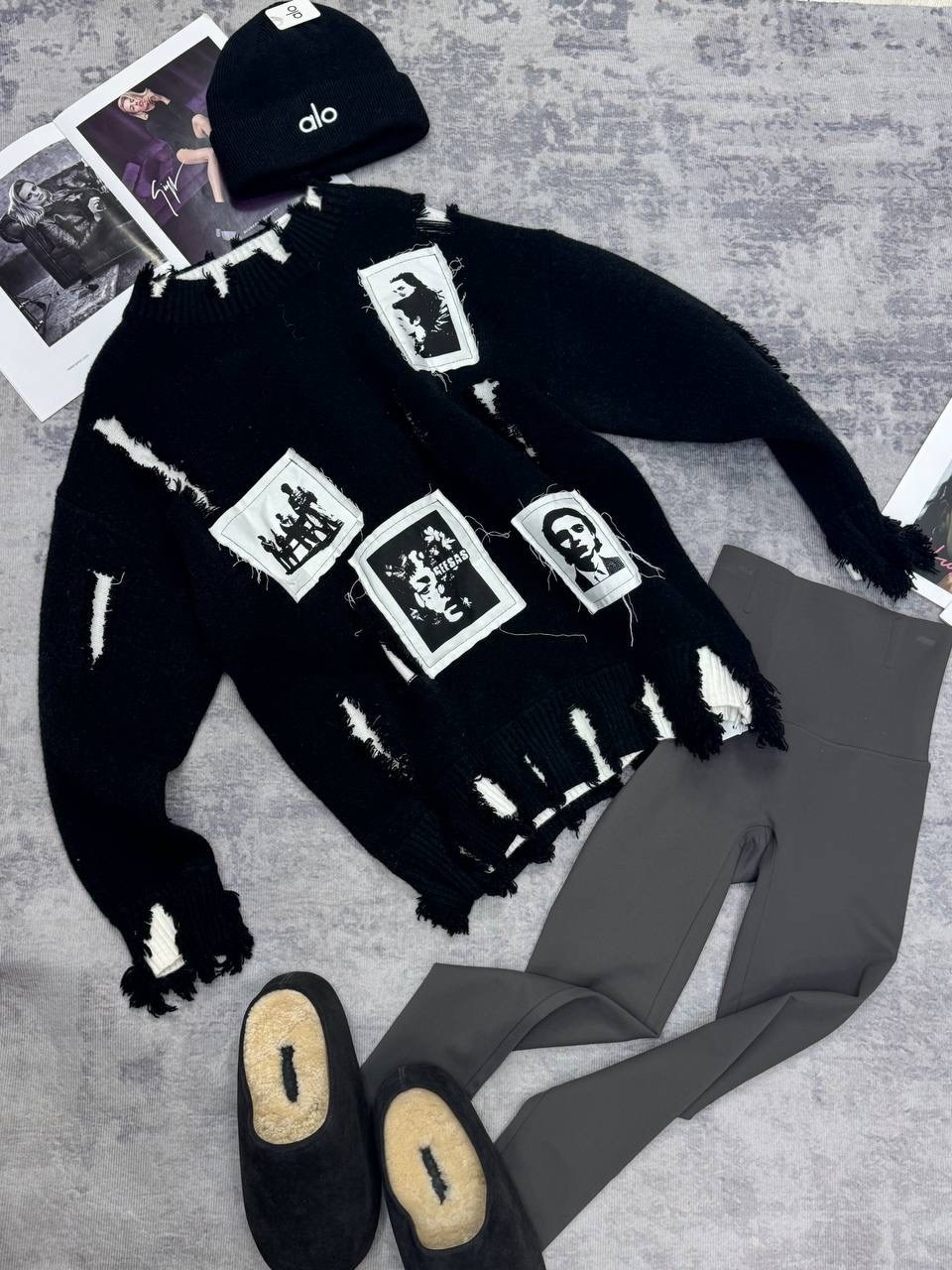 свитер рваный женский,модные свитера,кофта женская,свитер винтажный,свитера женские