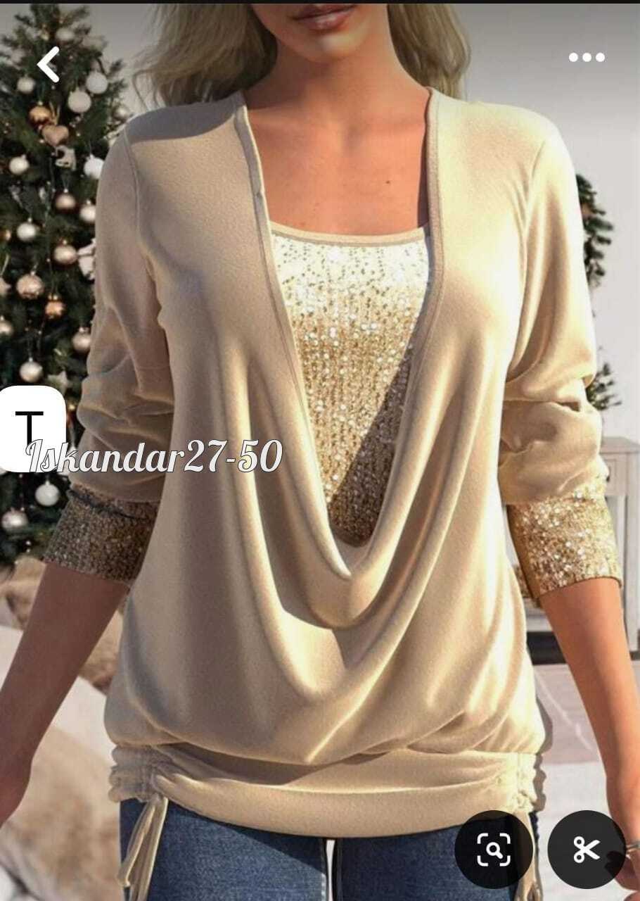 блузка с пайетками,блузка элегантная,женская кофта,модная блузка,блестящая блузка