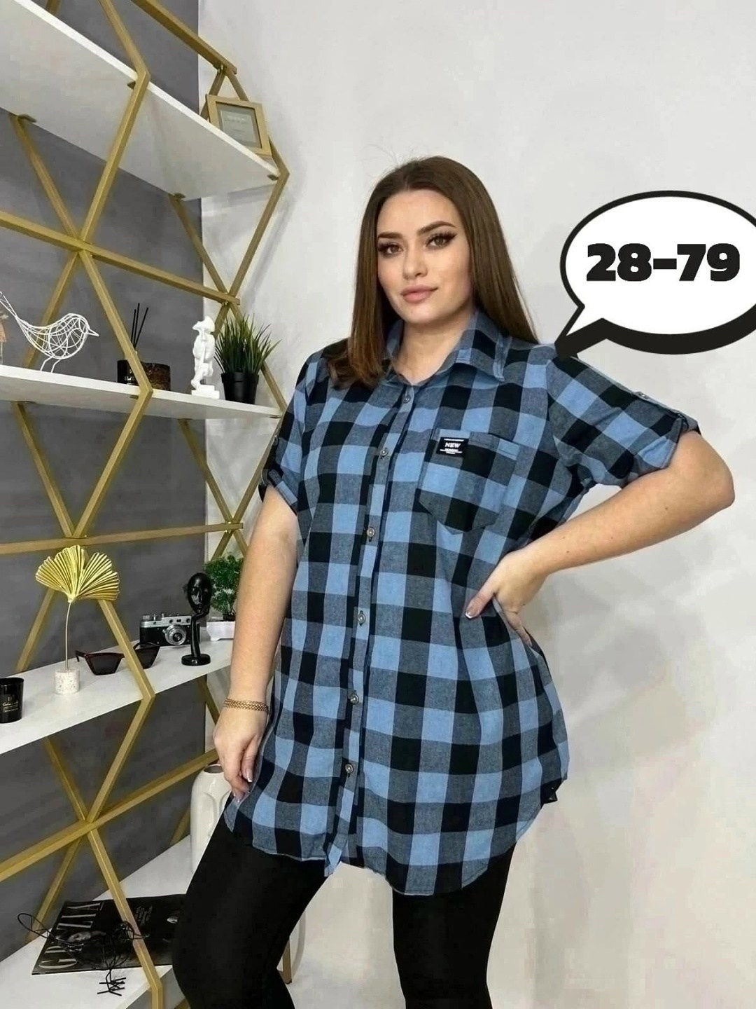 рубашка женская,одежда больших размеров,рубашка,рубашка в клетку женская,рубашка в клетку повседневная