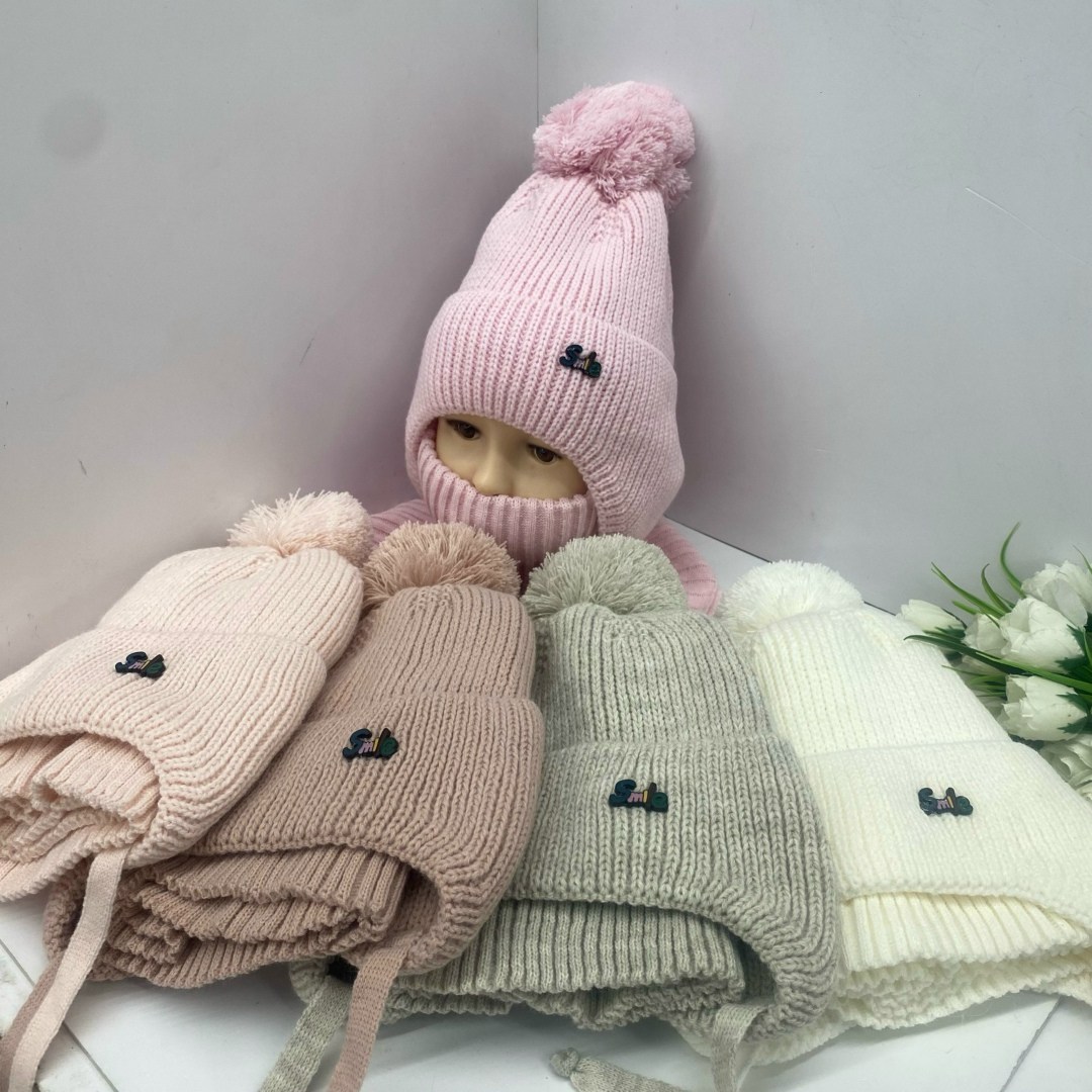 комплект детский шапка,шапка для девочек,шапка и снуд для детей,шапка и снуд,комплект шапка и снуд