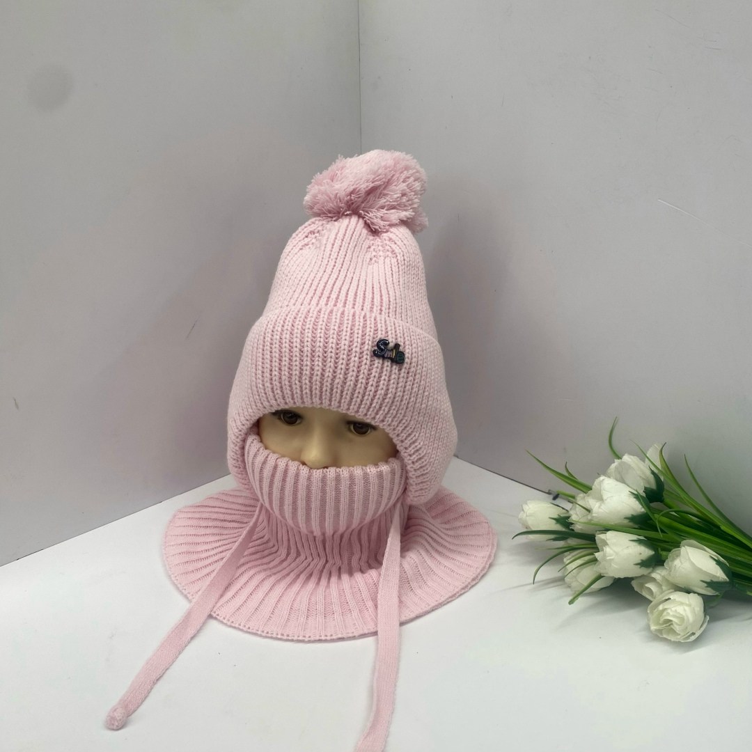 комплект детский шапка,шапка для девочек,шапка и снуд для детей,шапка и снуд,комплект шапка и снуд