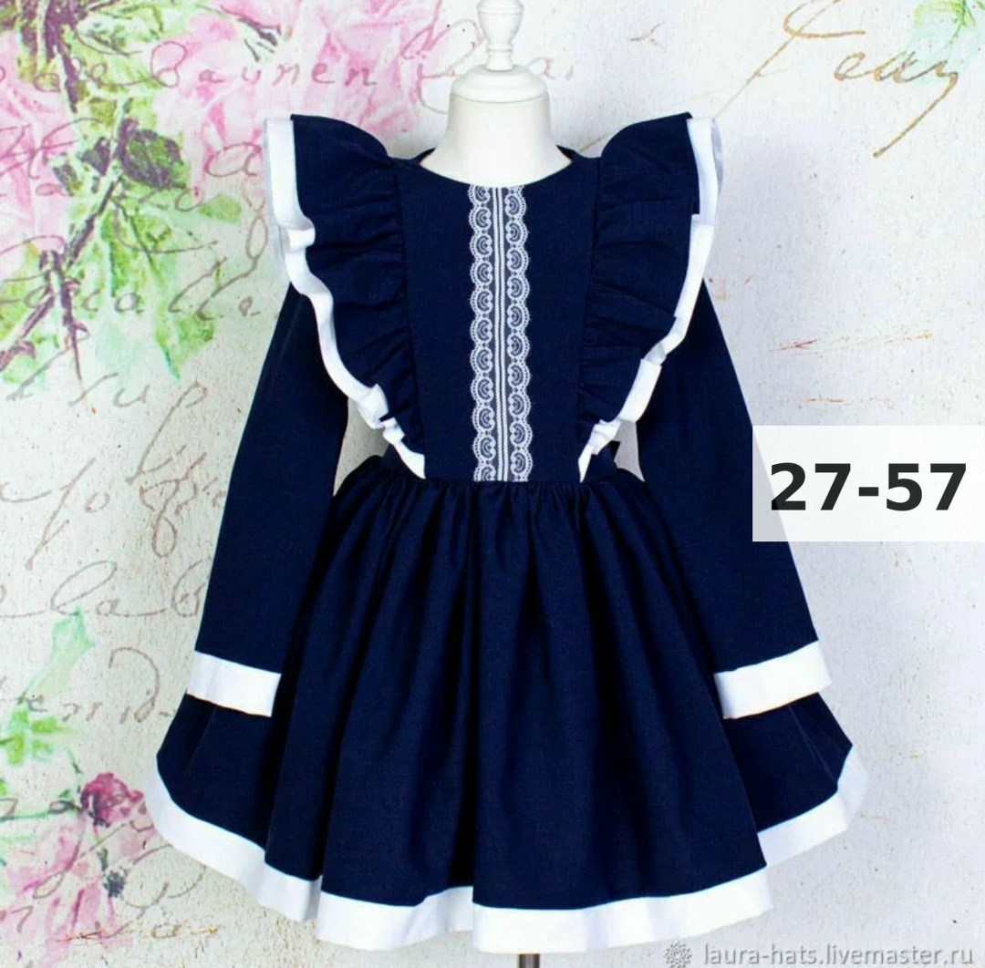 школьное платье для девочек,школьное синее платье для девочки с отделкой,нарядное школьное платье,школьное нарядное платье для девочек,школьное платье
