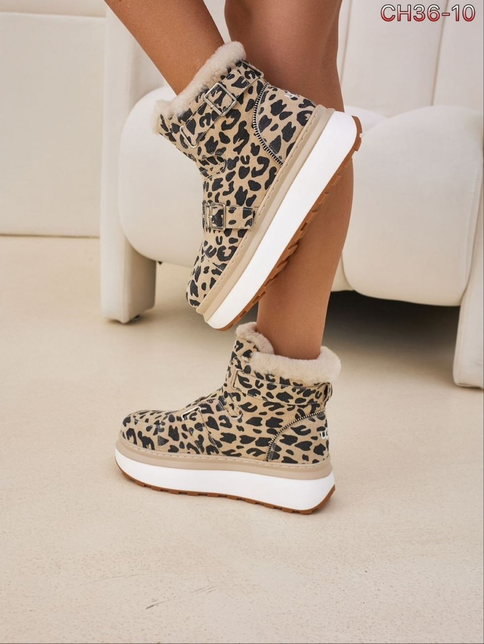 ,угги женские, женская,леопардовые угги,зимние угги на платформе