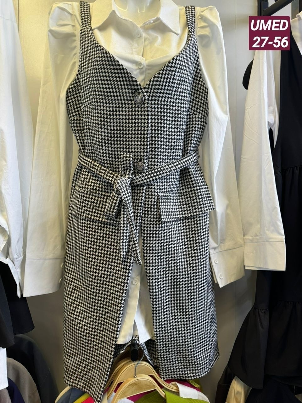 сарафан на рубашку,женский сарафан,сарафан платье,платье сарафан офисный,платье сарафан в клетку