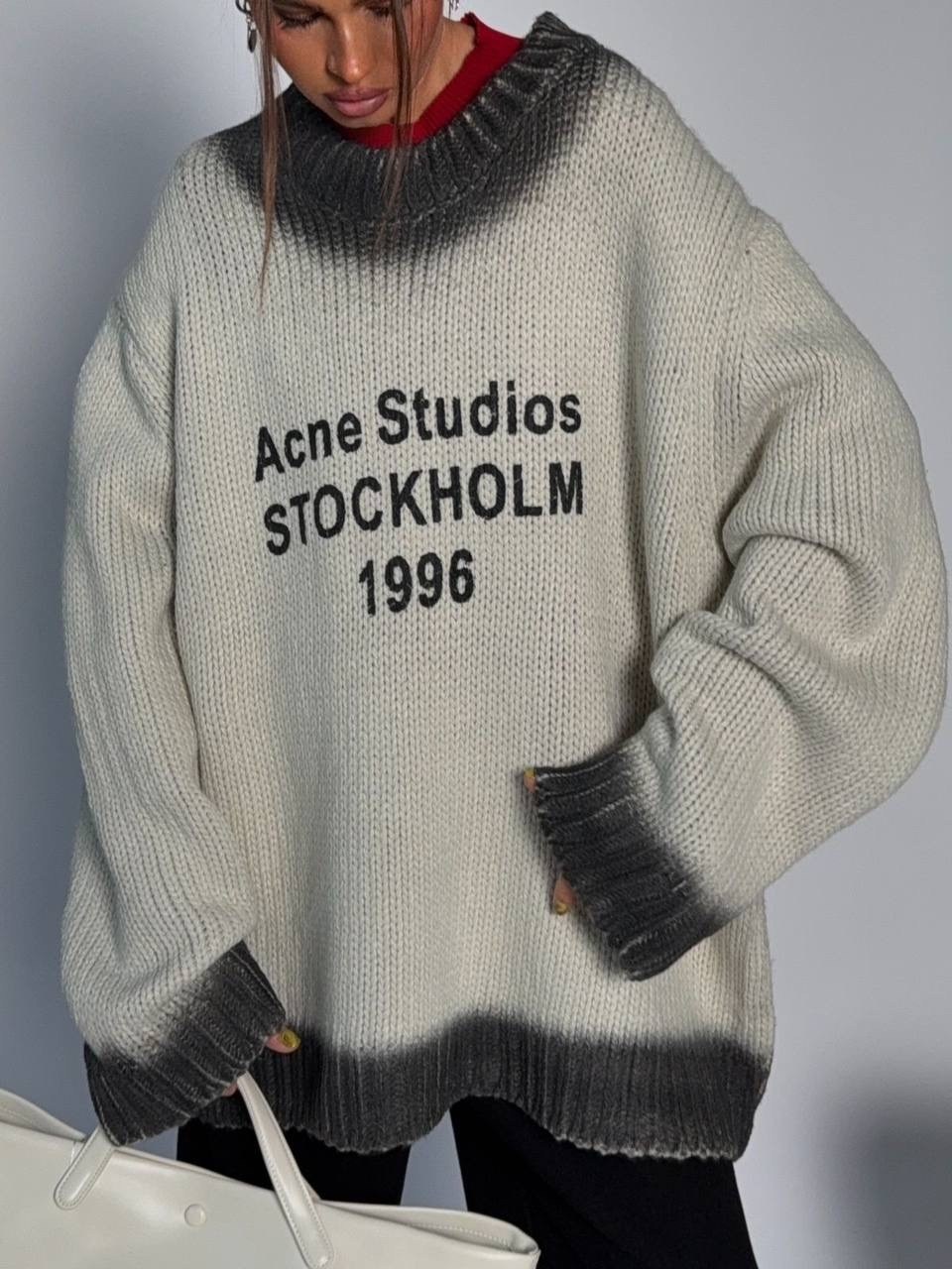 свитер acne studios,acne studio stockholm 1996,модные свитера,пуловер оверсайз,свитер