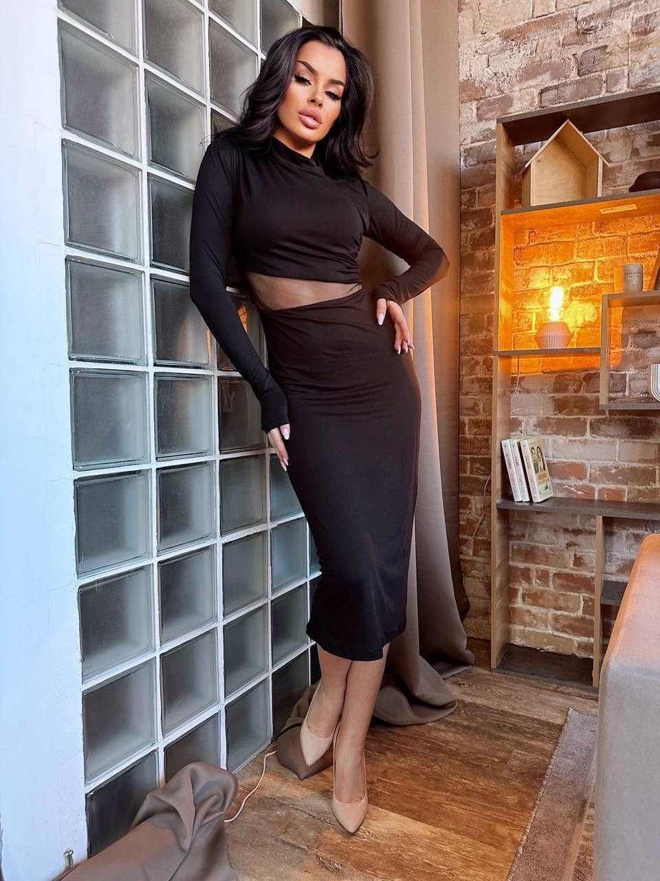 модное платье,облегающее платье,стильное платье,платье сетка,платье со вставками