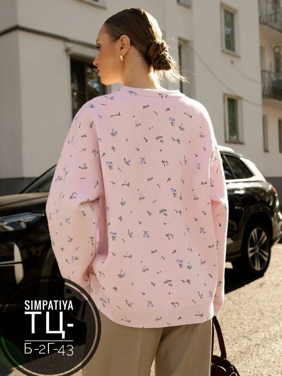 удлиненный свитер оверсайз,вязаные свитера,женская кофта,свитера женские,свитер с вышивкой