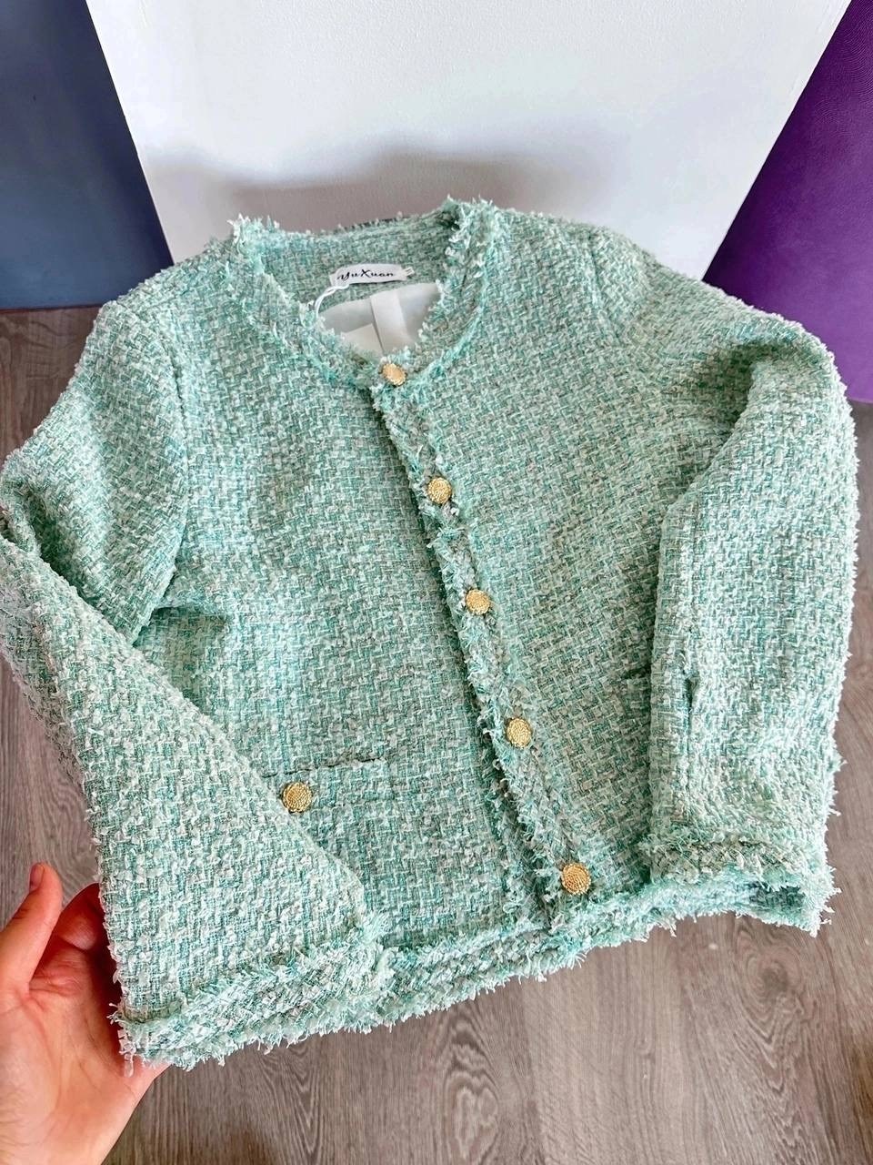 женская твидовая куртка,женский твидовый пиджак,твидовый жакет шанель,алиэкспресс жакет твидовый,твидовая куртка