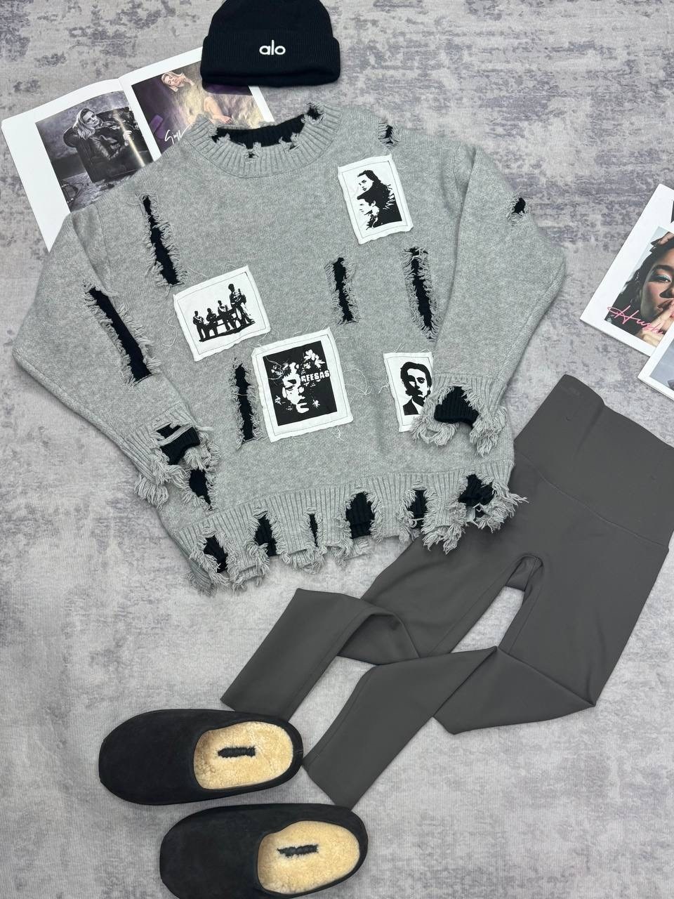 свитер рваный женский,модные свитера,кофта женская,свитер винтажный,свитера женские