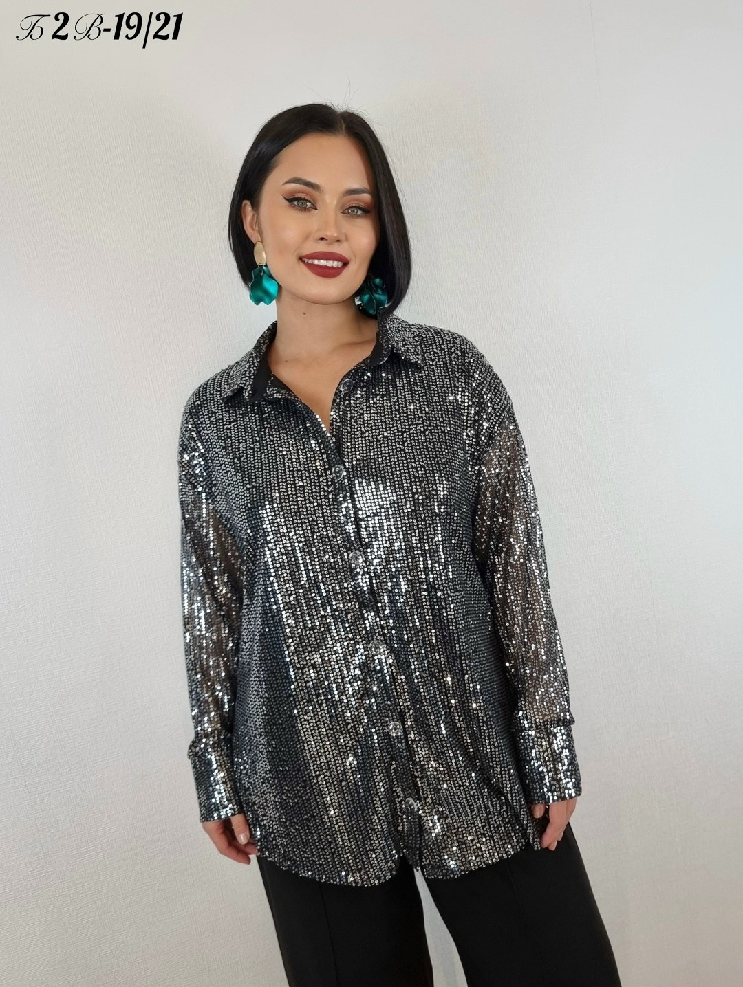 женская рубашка больших размеров,рубашка с пайетками,рубашка женская,повседневная рубашка,женская блуза