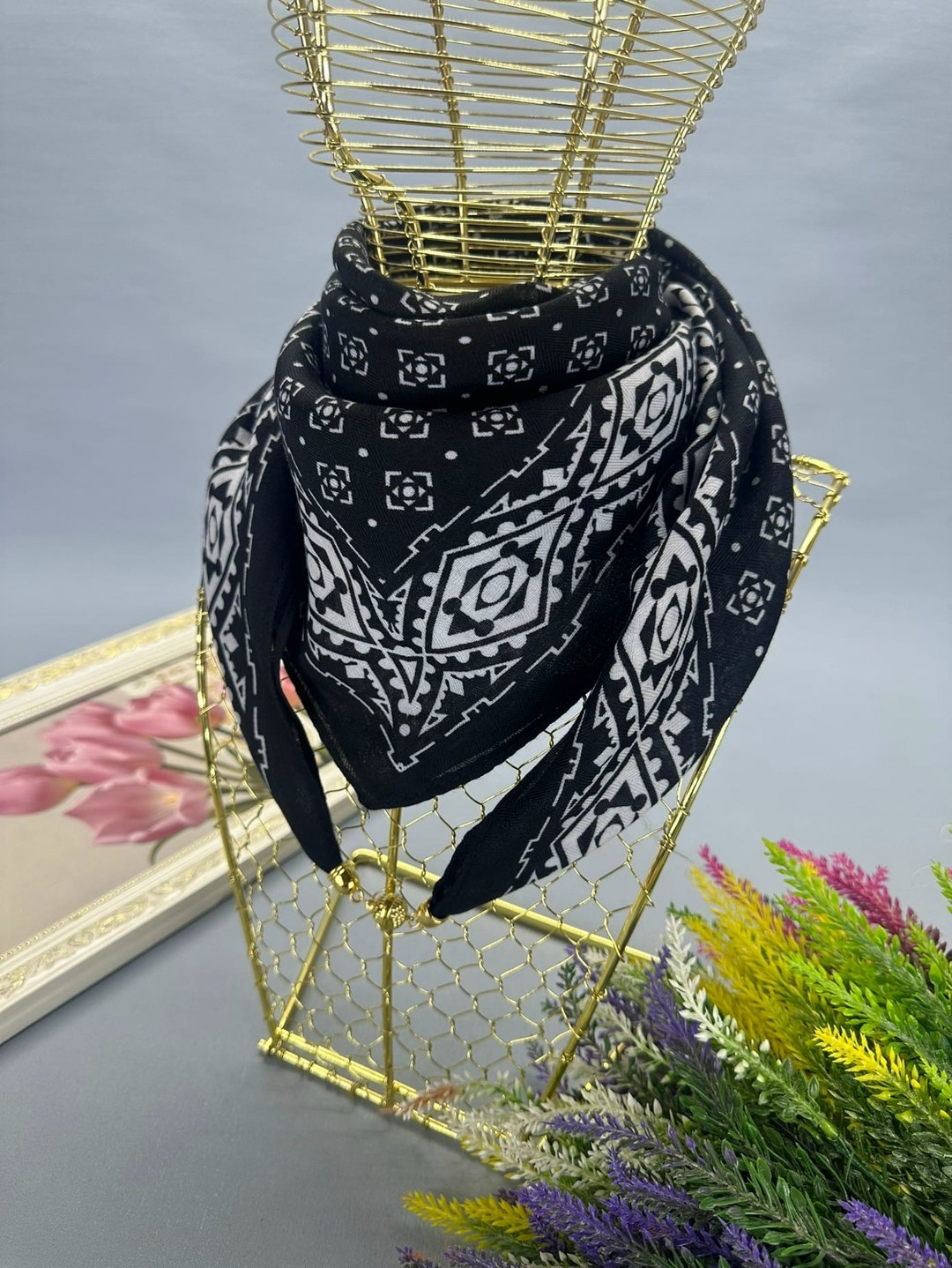 чёрный платок,платки женские,платки стильные,платки и шарфы,платки косынка