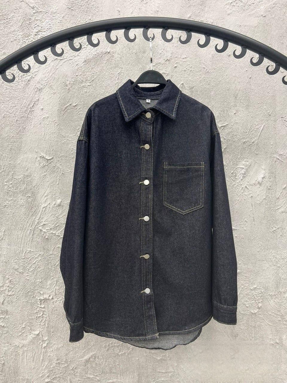 рубашка джинсовая женская,черная джинсовая рубашка женская оверсайз,джинсовая рубашка,рубашка женская,рубашка