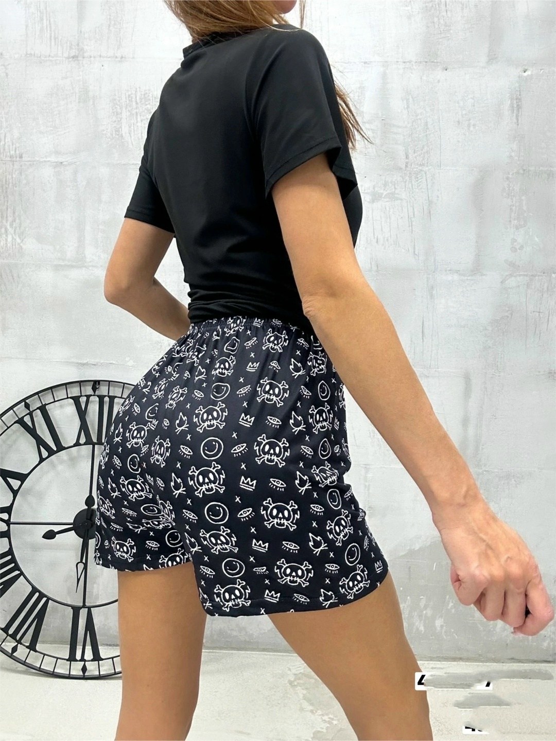 пижама женская с штанами,женский пижама,женская пижама с шортами,домашняя одежда женская,пижама черный