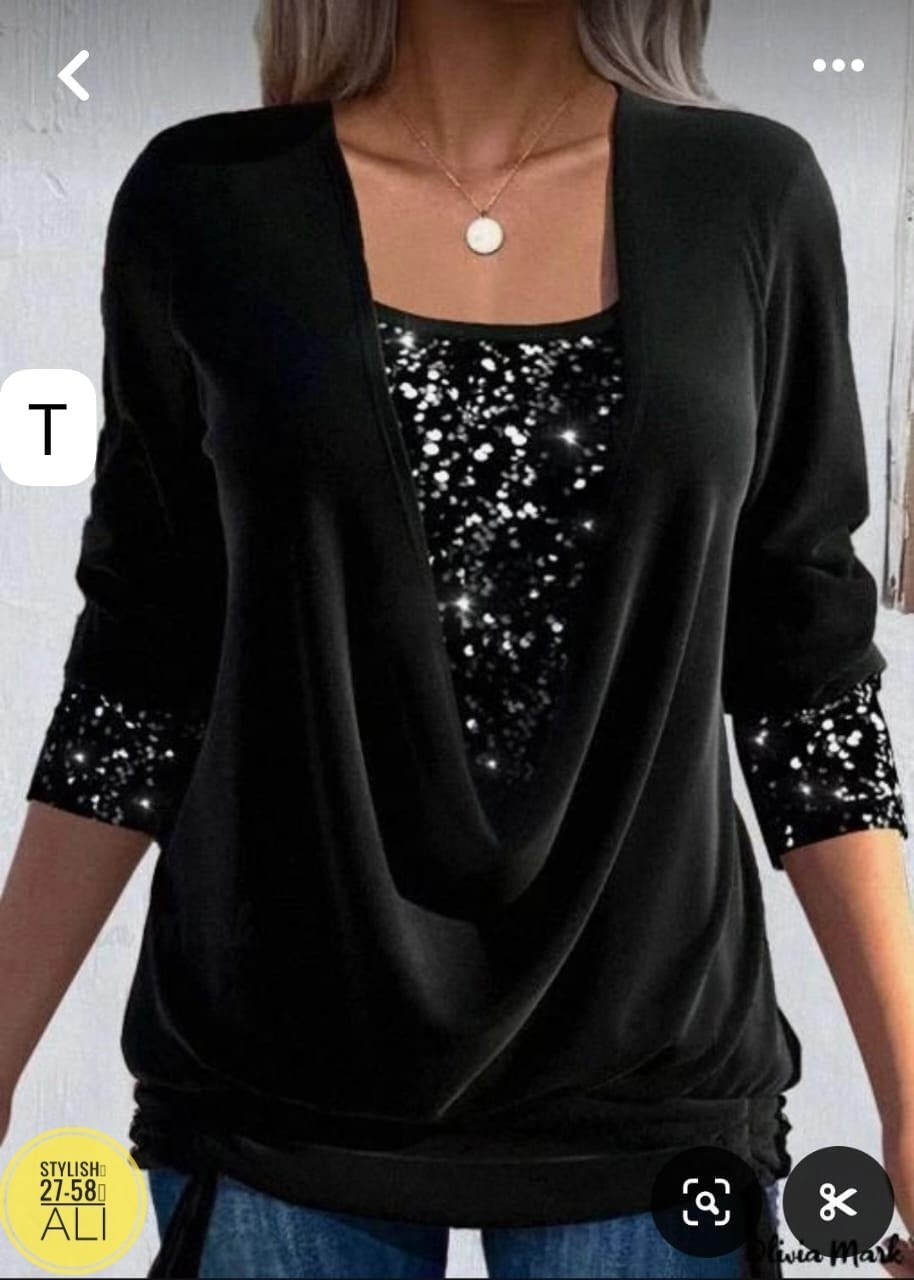 блузка с пайетками,женская кофта,блузка модная,блузка элегантная,блестящая блузка