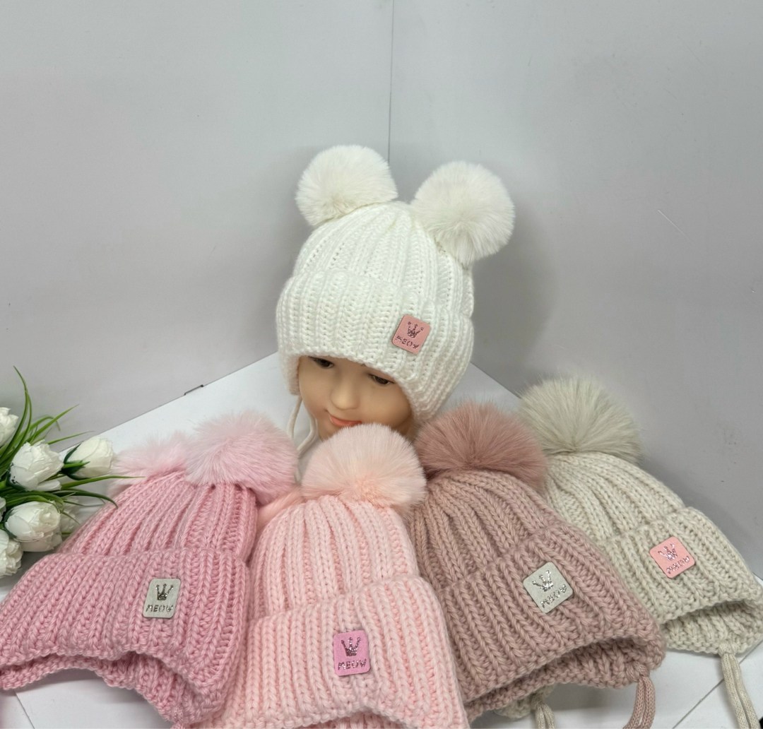 шапка детская,шапка зимняя для девочек,шапка для девочек,вязаная шапка,шапка для детей